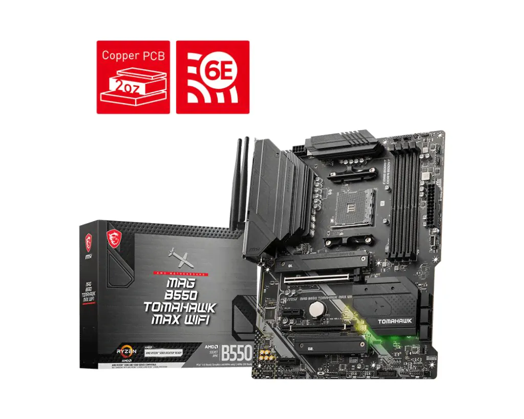 MSI Материнская плата MAG B550 TOMAHAWK MAX WIFI DDR4