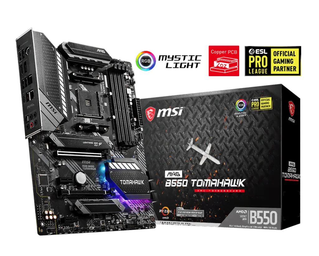 Материнская плата MSI MAG B550 TOMAHAWK, SocketAM4, AMD B550, ATX