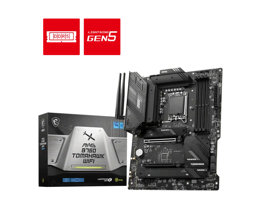 Материнская плата MSI MAG B760 TOMAHAWK WIFI, Socket1700, Intel B760, ATX-0